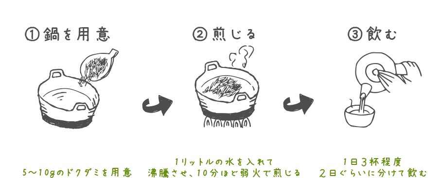 お茶の淹れ方　図説